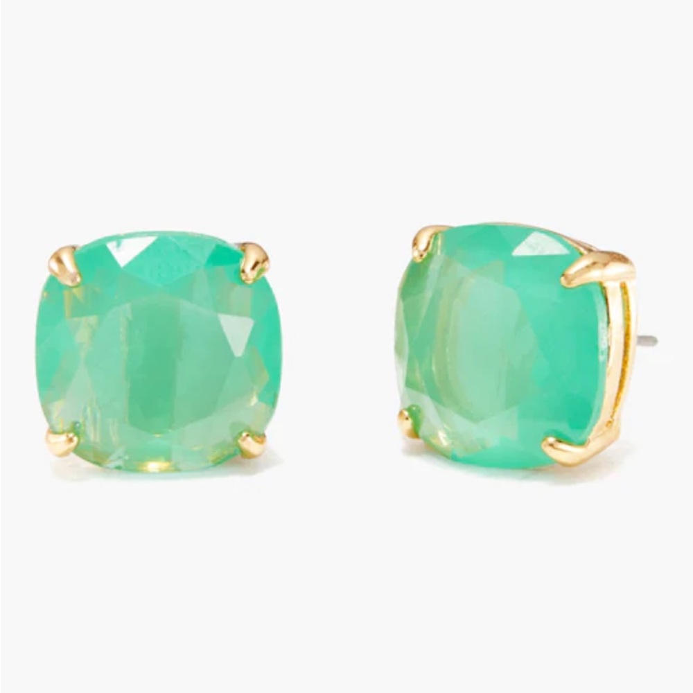 Kate Spade Green Square Stud Earrings